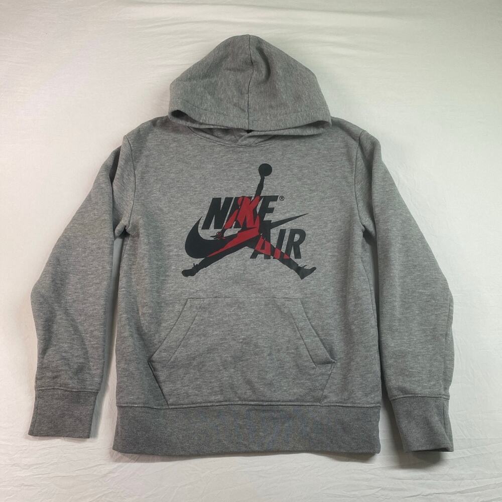 Jordan Kids Grey Hoodie Size Medium